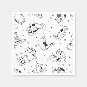 Serviette En Papier Motif