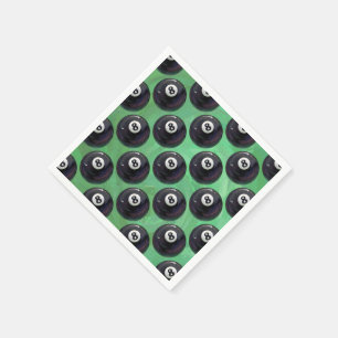 Serviette En Papier motif à 8 balles
