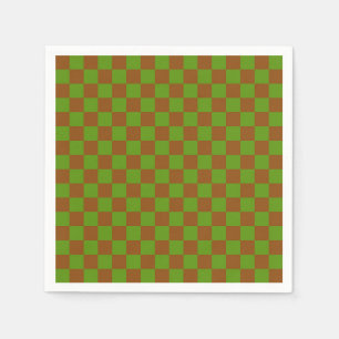 Serviette En Papier Motif à carreaux de pomme au caramel
