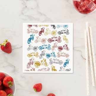 Serviette En Papier Motif à vélo
