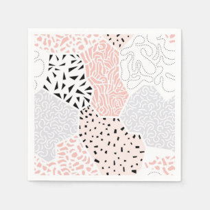 Serviette En Papier motif Abstrait