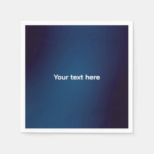 Serviette En Papier Motif Abstrait bleu foncé Ajoutez du texte