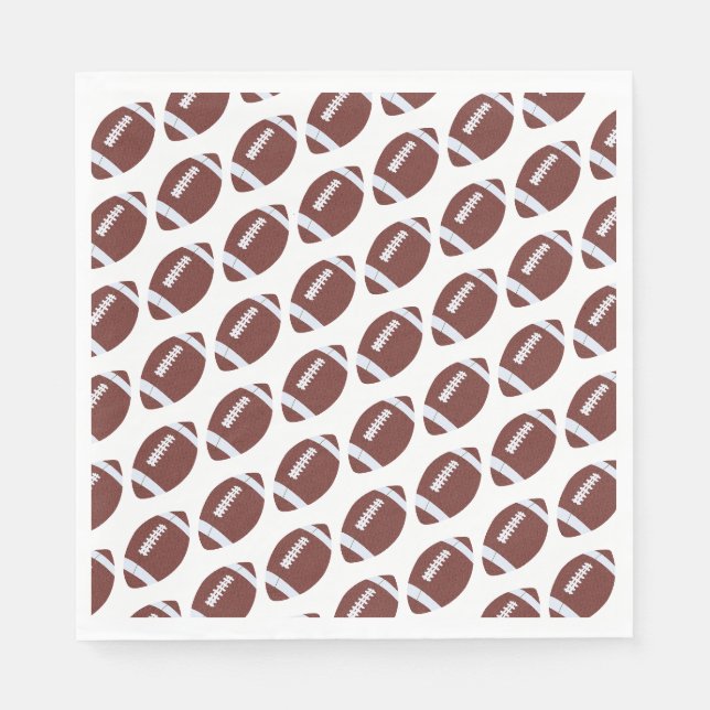 Serviette En Papier Motif américain de football Gridiron Ball (Devant)