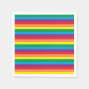 Serviette En Papier Motif arc-en-ciel simple