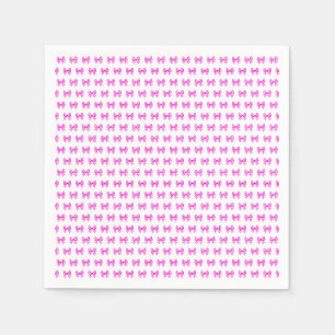 Serviette En Papier Motif arc en vichy rose-blanc