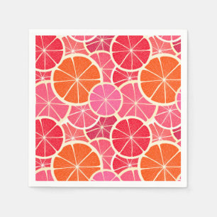 Serviette En Papier Motif aux agrumes d'orange et de pamplemousse
