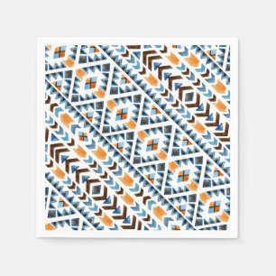 Serviette En Papier Motif aztèque à l'aquarelle