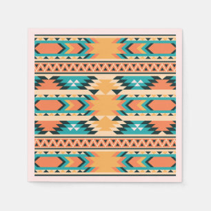 Serviette En Papier Motif Boho de style sud-ouest