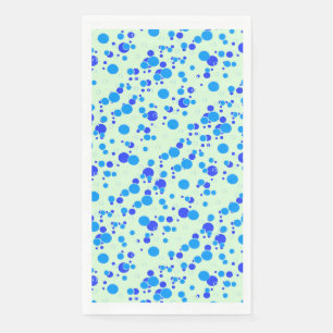 Serviette En Papier Motif bulle C01.blue LGreen BG