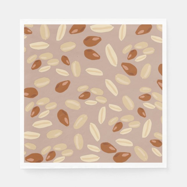 Serviette En Papier Motif cacahuètes (Devant)