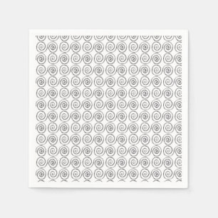 Serviette En Papier Motif celtique à double spirale