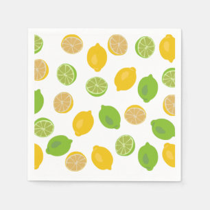 Serviette En Papier Motif citron et citron vert