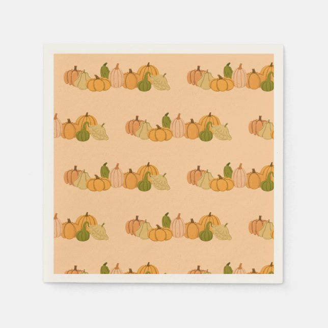 Serviette En Papier Motif citrouille papier serviettes - fête d'Hallow (Devant)