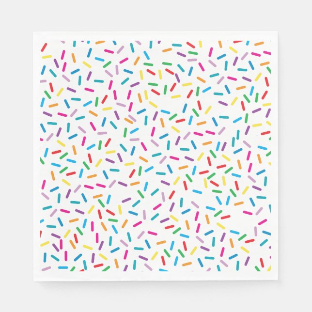 Serviette En Papier Motif coloré Arc en ciel (Devant)