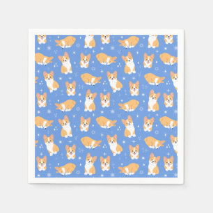 Serviette En Papier Motif Cute Corgi