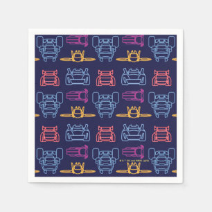 Serviette En Papier Motif d'arrière-plan Batwheel™ Neon