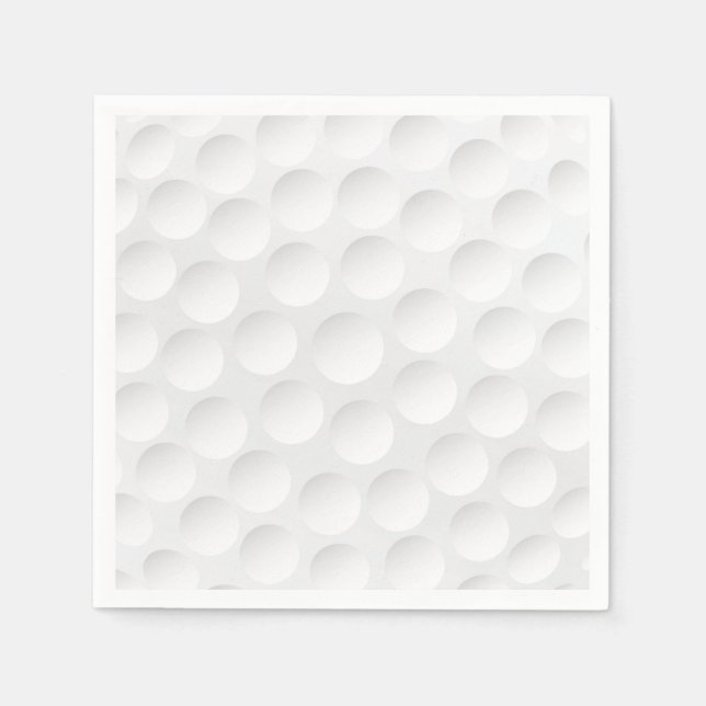 Serviette En Papier Motif de balle de golf (Devant)