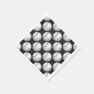 Serviette En Papier Motif de baseball peint