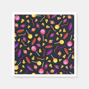 Serviette En Papier Motif de bonbons d'Halloween