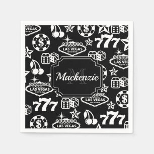 Serviette En Papier Motif de casino