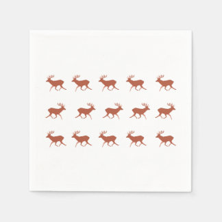 Serviette En Papier Motif de cerf marchant festif 