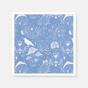 Serviette En Papier Motif de champignon psychédélique 2D.BW.b