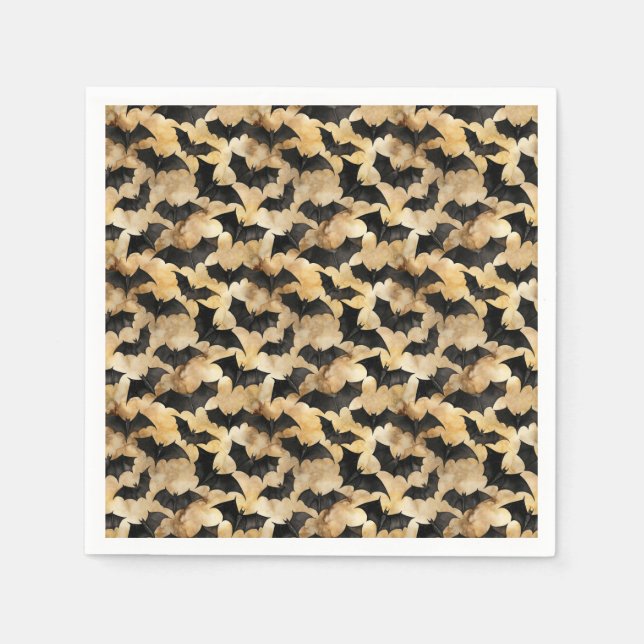 Serviette En Papier Motif de chauves-souris (Devant)