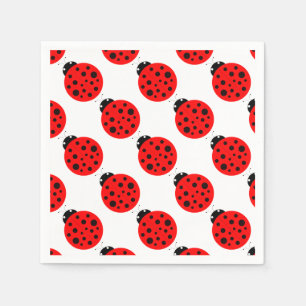 Serviette En Papier Motif de coccinelle