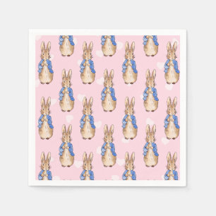 Serviette En Papier Motif de cœur de lapin classique