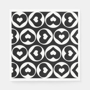 Serviette En Papier Motif de coeur Love Graphic Bold