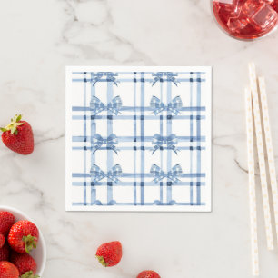 Serviette En Papier Motif de coquette à mâchoires bleues