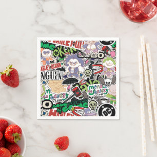 Serviette En Papier Motif de dessin animé des Super-Vilains de DC