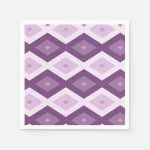 Serviette En Papier Motif de diamant violet