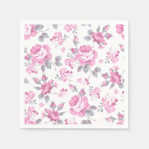 Serviette En Papier Motif de fleurs