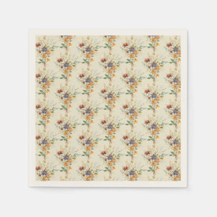 Serviette En Papier Motif de fleurs sauvages d'automne