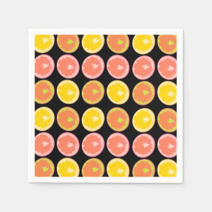 Serviette En Papier Motif de fruit de citron de bonbon d'agrumes    