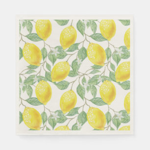 Serviette En Papier Motif DE FRUITS FRAIS LEMON NAPKIN