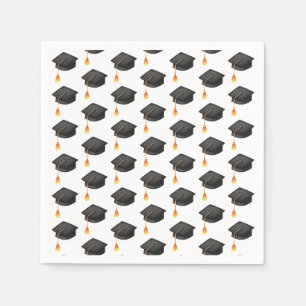 Serviette En Papier Motif de la casquette noire simple