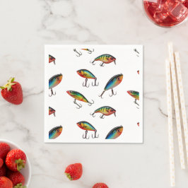 Serviette En Papier Motif de leurre de pêche
