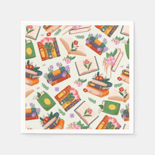 Serviette En Papier Motif de livre
