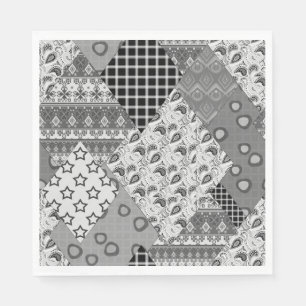Serviette En Papier Motif de maquette gris