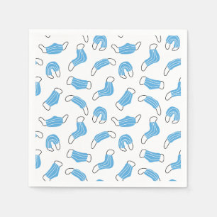 Serviette En Papier motif de masque Médicale