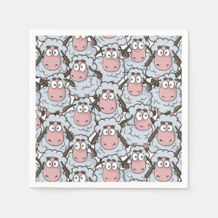Serviette En Papier Motif de mouton
