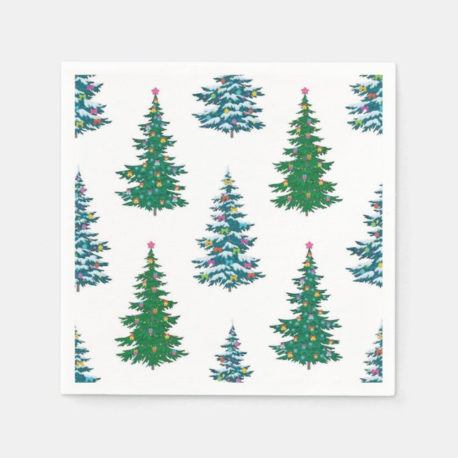 Serviette En Papier Motif de Noël (Devant)