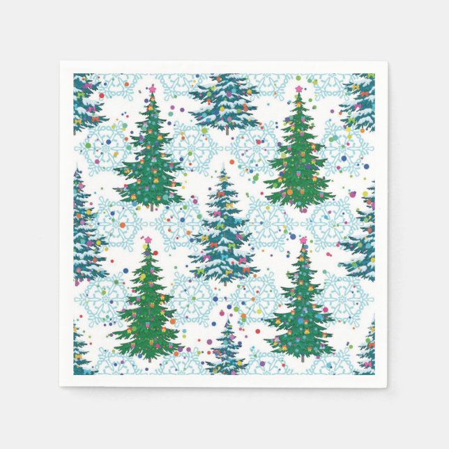 Serviette En Papier Motif de Noël (Devant)