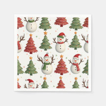 Motif de Noël Napkin