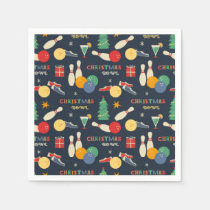 Serviette En Papier Motif de Noël rétro
