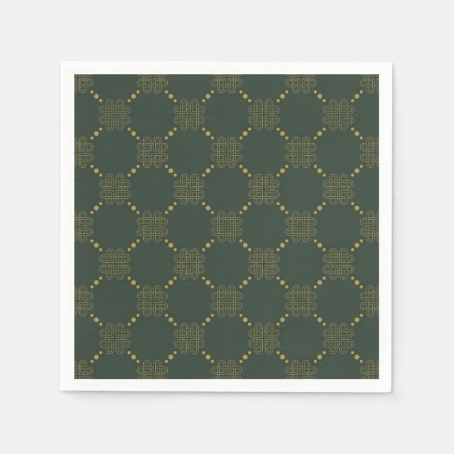 Serviette En Papier Motif de noeud celtique (Devant)