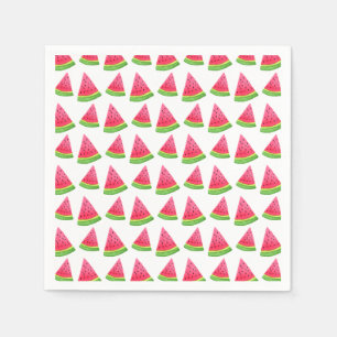 Serviette En Papier Motif de pastèque d'aquarelle