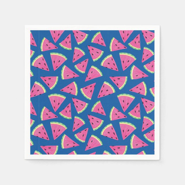 Serviette En Papier Motif de pastèque de fruits tropicaux (Devant)